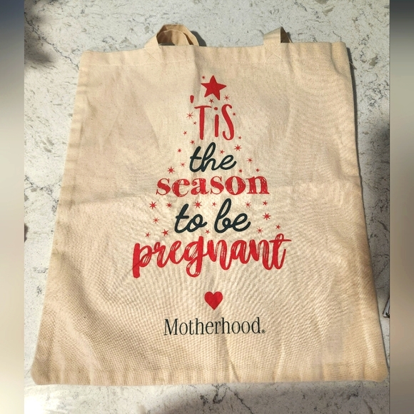 "'Tis the season to be pregnant" Canvas Tote Bag - Picture 1 of 1